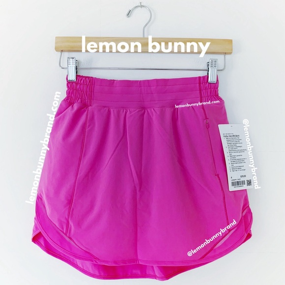 lululemon athletica Dresses & Skirts - lululemon Hotty Hot High-Rise Skirt in Sonic Pink Size 4 Brand New NWT